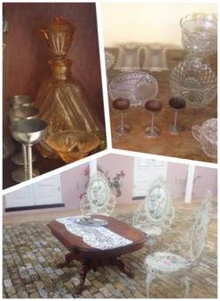 Collected pieces from friends, aunts, grandma and mom's living room to complete set decors